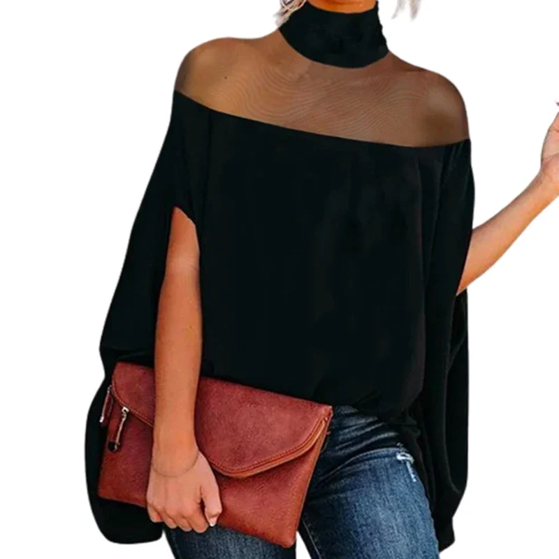UOOZEE Female Fashion Simple Solid Color See-Through High-Neck Blouses 2025 New Summer Short Sleeves Casual Black Shirts Tops
UOOZEE Female Fashion Simple Solid Color See-Through High-Neck Blouses 2025 New Summer Short Sleeves Casual Black Shirts Tops