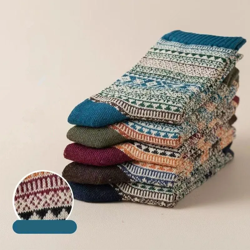 Winter Men's Merino Wool Socks Super Thick Warm High Quality Harajuku Retro Snow Antifreeze Cashmere Socks Men
Winter Men's Merino Wool Socks Super Thick Warm High Quality Harajuku Retro Snow Antifreeze Cashmere Socks Men
