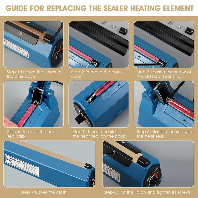 HFIL-10Pcs Impulse Sealer Replacement Parts 12Inch Heat Seal Strips Replacement Elements Grip Impulse Sealer Heating Dur
HFIL-10Pcs Impulse Sealer Replacement Parts 12Inch Heat Seal Strips Replacement Elements Grip Impulse Sealer Heating Dur