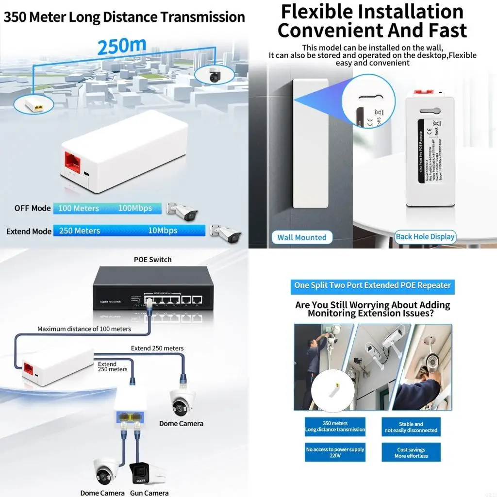 Q22A Double Output Ethernet Adapter For Power Over Ethernet Applications 100Mbps
Q22A Double Output Ethernet Adapter For Power Over Ethernet Applications 100Mbps