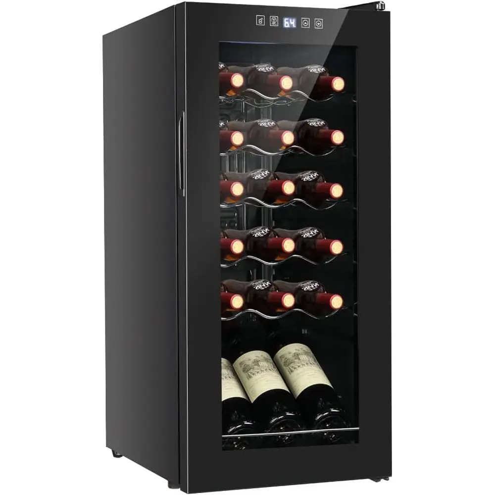 Double-Layer Glass Door Wine Cooler, Refrigerator for Red, White, Champagne - Digital Temp Control
Double-Layer Glass Door Wine Cooler, Refrigerator for Red, White, Champagne - Digital Temp Control