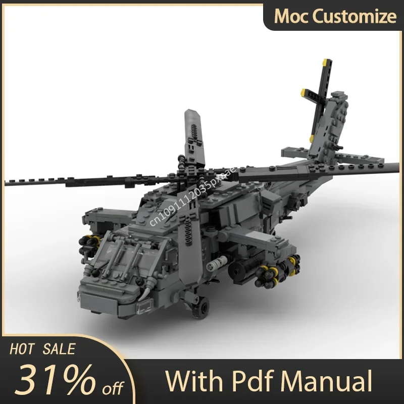 964pcs Moc Sikorsky UH-60 Blackhawk ARMED Helicopters Model Building Blocks Creative DIY Assembly Fighter Education Toy Kid Gift
964pcs Moc Sikorsky UH-60 Blackhawk ARMED Helicopters Model Building Blocks Creative DIY Assembly Fighter Education Toy Kid Gift