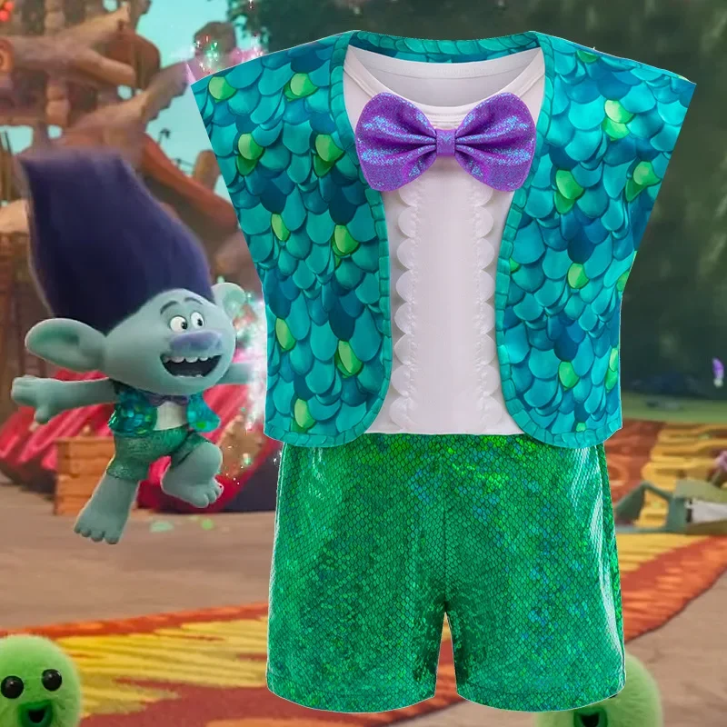 QQ8 Children Boys Trolls Branch Costume Cosplay Kids Baby Vest Shirt Shorts Suit Halloween Carnival Party Stage Performese C5Lk¥
QQ8 Children Boys Trolls Branch Costume Cosplay Kids Baby Vest Shirt Shorts Suit Halloween Carnival Party Stage Performese C5Lk¥