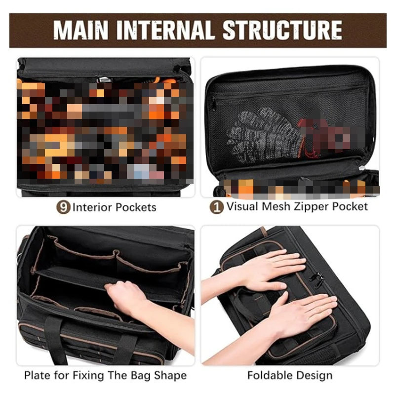 APJ620B Портативная сумка для инструментов двойного назначения на плечо, сумка для хранения инструментов для электроприводов/авторемонта, 43,2 х 26,9 х 24,9 см
APJ620B Портативная сумка для инструментов двойного назначения на плечо, сумка для хранения инструментов для электроприводов/авторемонта, 43,2 х 26,9 х 24,9 см