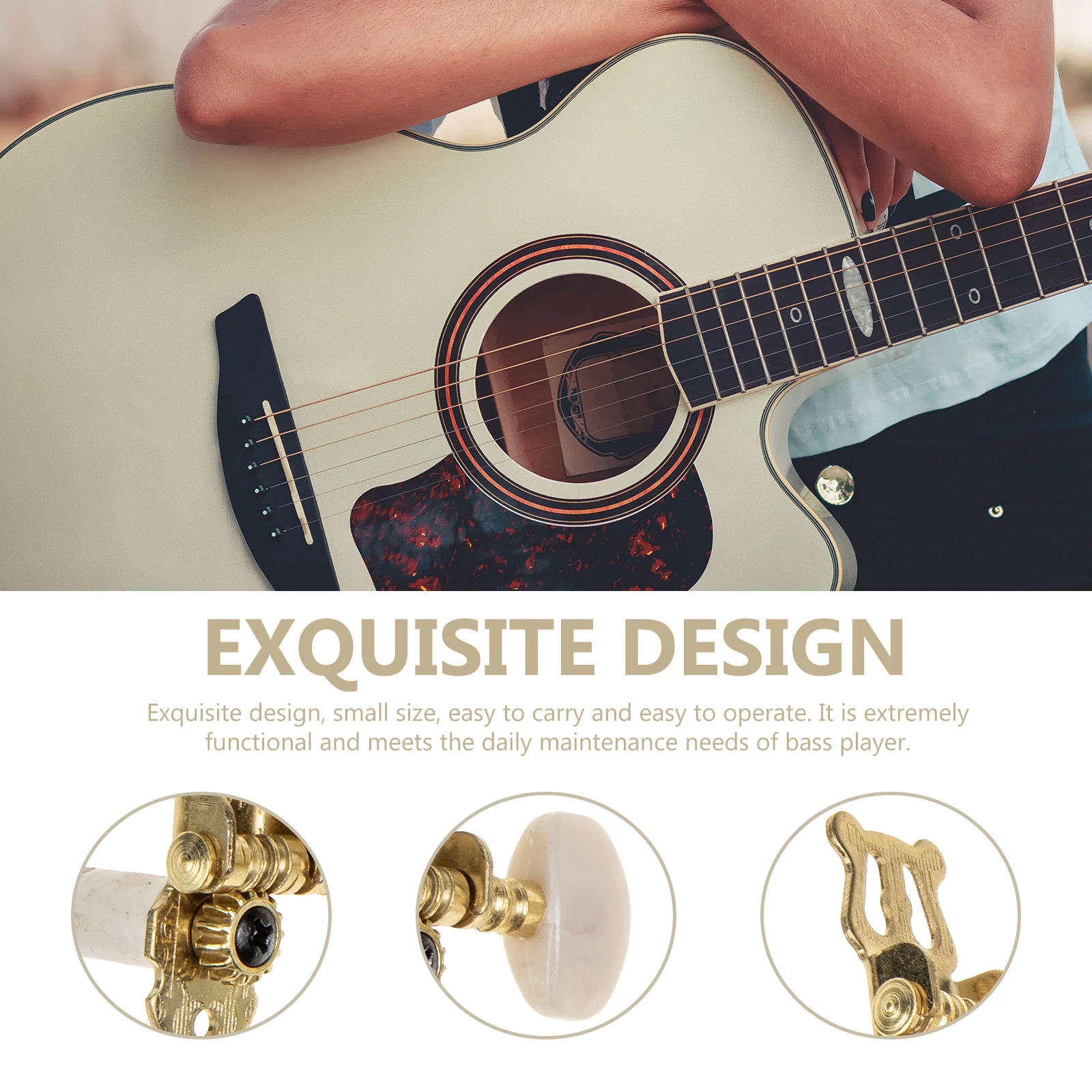 2pcs Professional Guitar Tuning Pegs Durable Metal Replacement Parts Smooth Tuning Easy Install Guitar Machine Head Tuners
2pcs Professional Guitar Tuning Pegs Durable Metal Replacement Parts Smooth Tuning Easy Install Guitar Machine Head Tuners