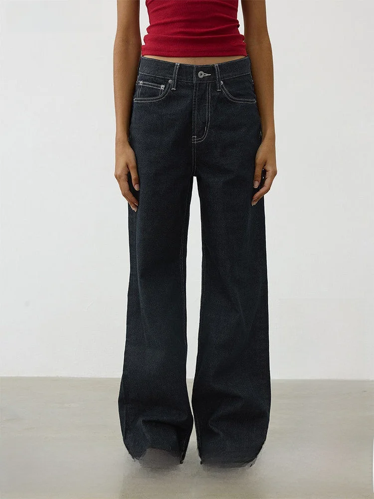 AFTADAWN Classic Low Waist Red Ear Original Cow Deep Blue Embroidered Straight Leg Jeans Retro Style Women's Premium Denim Pants
AFTADAWN Classic Low Waist Red Ear Original Cow Deep Blue Embroidered Straight Leg Jeans Retro Style Women's Premium Denim Pants