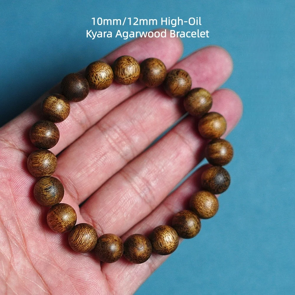 Natural Hainan Yingge Green Agarwood Bracelet, Kyara Bracelet, 10/12mm High Oil, Single-Circle, Handicraft Art Piece, Jewelry
Natural Hainan Yingge Green Agarwood Bracelet, Kyara Bracelet, 10/12mm High Oil, Single-Circle, Handicraft Art Piece, Jewelry