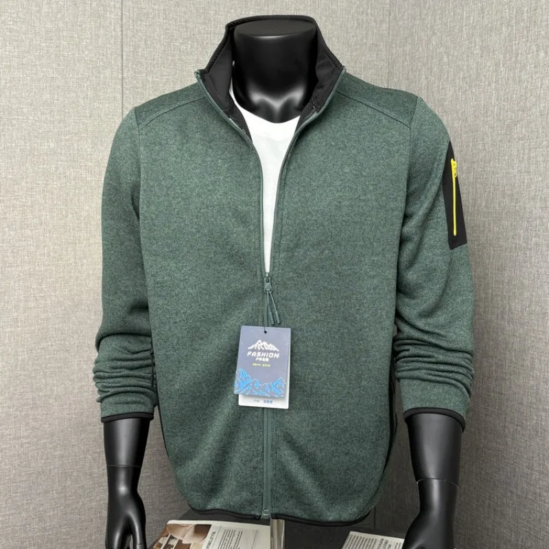 Уличная термокуртка — вязаный кардиган с 3D индивидуальным принтом и ветрозащитным воротником-стойкой на флисовой подкладке, двусторонняя одежда двойного назначения
Уличная термокуртка — вязаный кардиган с 3D индивидуальным принтом и ветрозащитным воротником-стойкой на флисовой подкладке, двусторонняя одежда двойного назначения