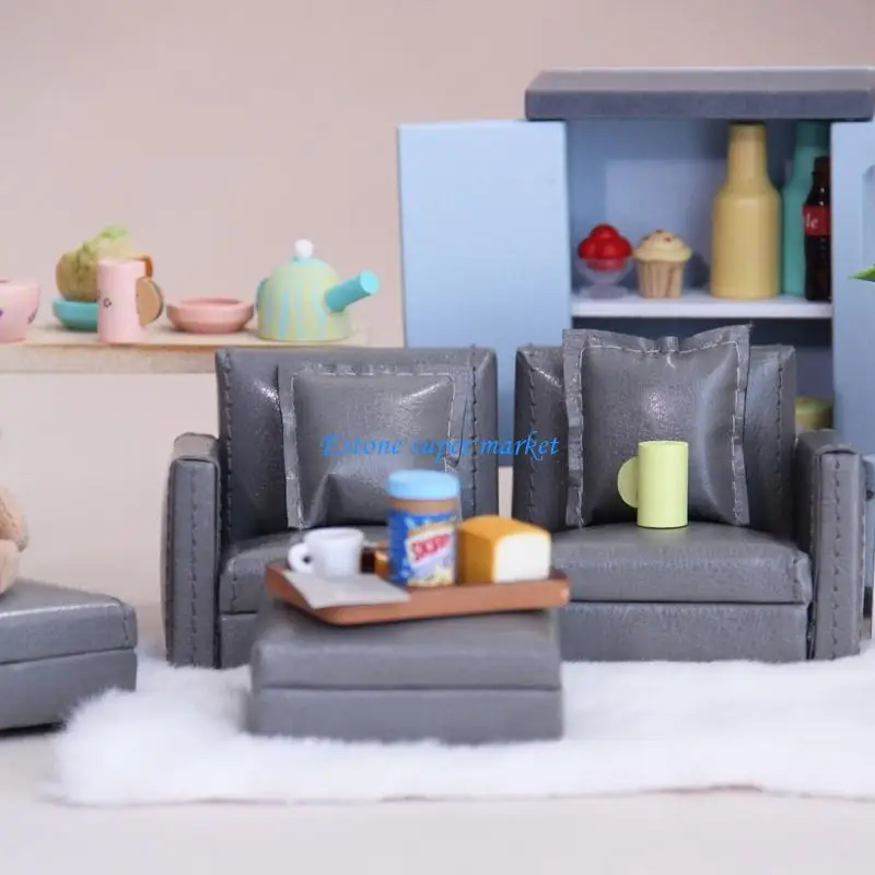 090B 1/12 Scale Miniature Dollhouses Living Room Sofa Set Soft Fabric Furniture
090B 1/12 Scale Miniature Dollhouses Living Room Sofa Set Soft Fabric Furniture