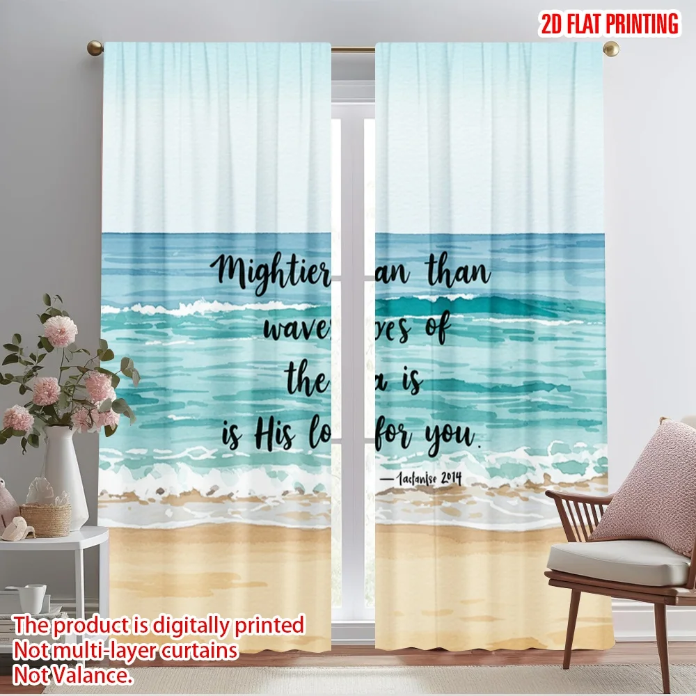 2pcs 2D flat printing Window Curtains Mightier Waves His Love Fabric Without Electricity Festive Curtains Perfect for Yard &
2pcs 2D flat printing Window Curtains Mightier Waves His Love Fabric Without Electricity Festive Curtains Perfect for Yard &
