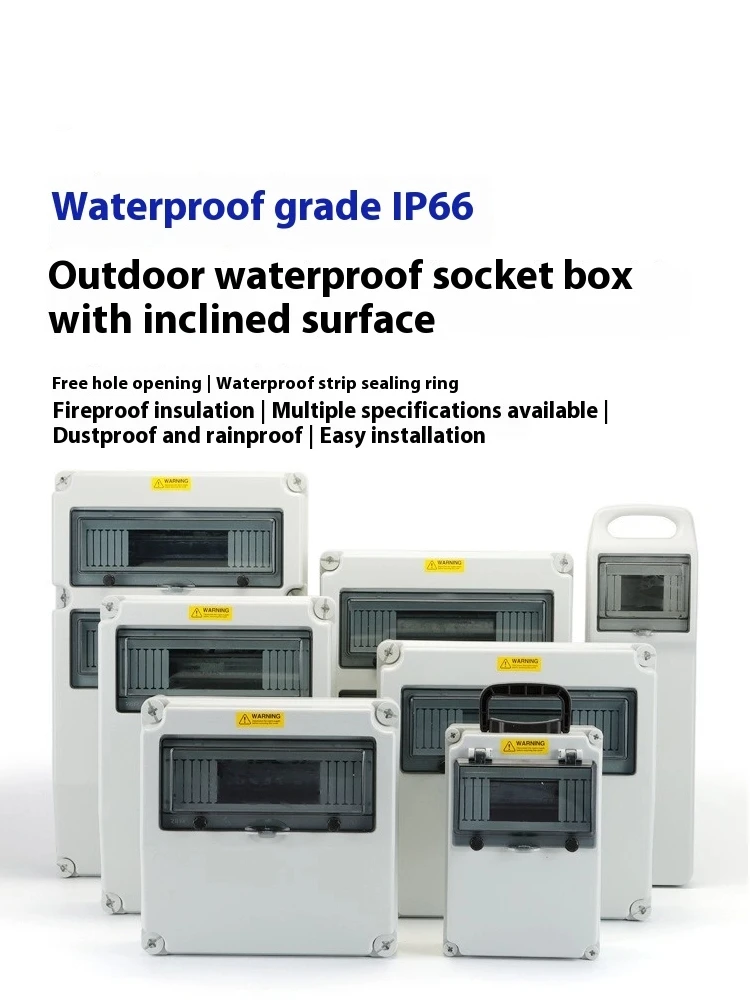 Водонепроницаемая розетка для внутреннего и наружного использования, скошенная настенная распределительная коробка IP66, для безопасного распределения электрооборудования
Водонепроницаемая розетка для внутреннего и наружного использования, скошенная настенная распределительная коробка IP66, для безопасного распределения электрооборудования