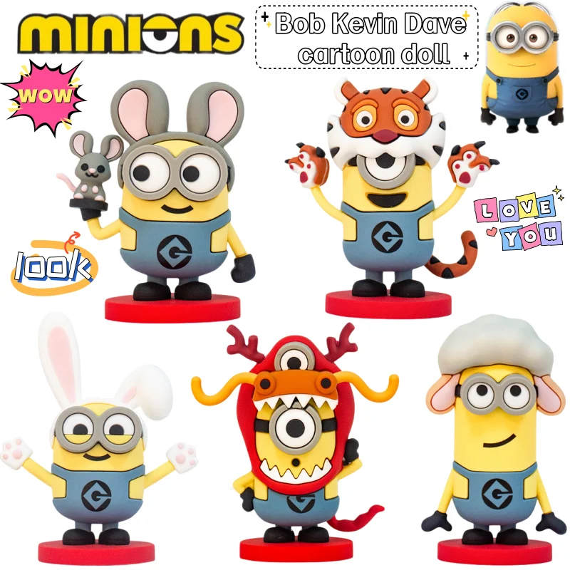 New Despicable Me Minions Bob Kevin Dave Creative Cute Animation Peripheral Doll Hand Cartoon Secondary Car Decoration Ornaments
New Despicable Me Minions Bob Kevin Dave Creative Cute Animation Peripheral Doll Hand Cartoon Secondary Car Decoration Ornaments