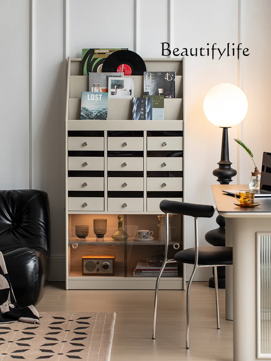 American Retro Magazine Cabinet Modern Minimalist Living Room Home Floor Storage Rack Light Luxury Storage Cabinet
American Retro Magazine Cabinet Modern Minimalist Living Room Home Floor Storage Rack Light Luxury Storage Cabinet