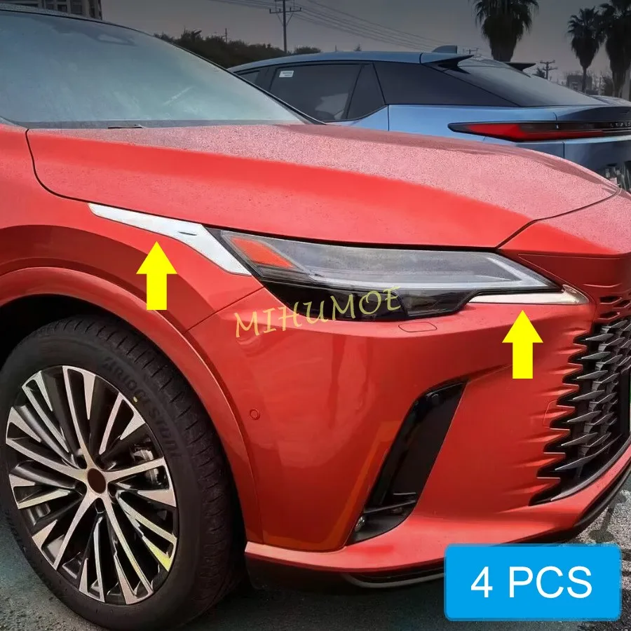 Хромированные накладки на фару для Lexus RX 350 350h 450h+ 500h 2023 2024 2025 
Хромированные накладки на фару для Lexus RX 350 350h 450h+ 500h 2023 2024 2025