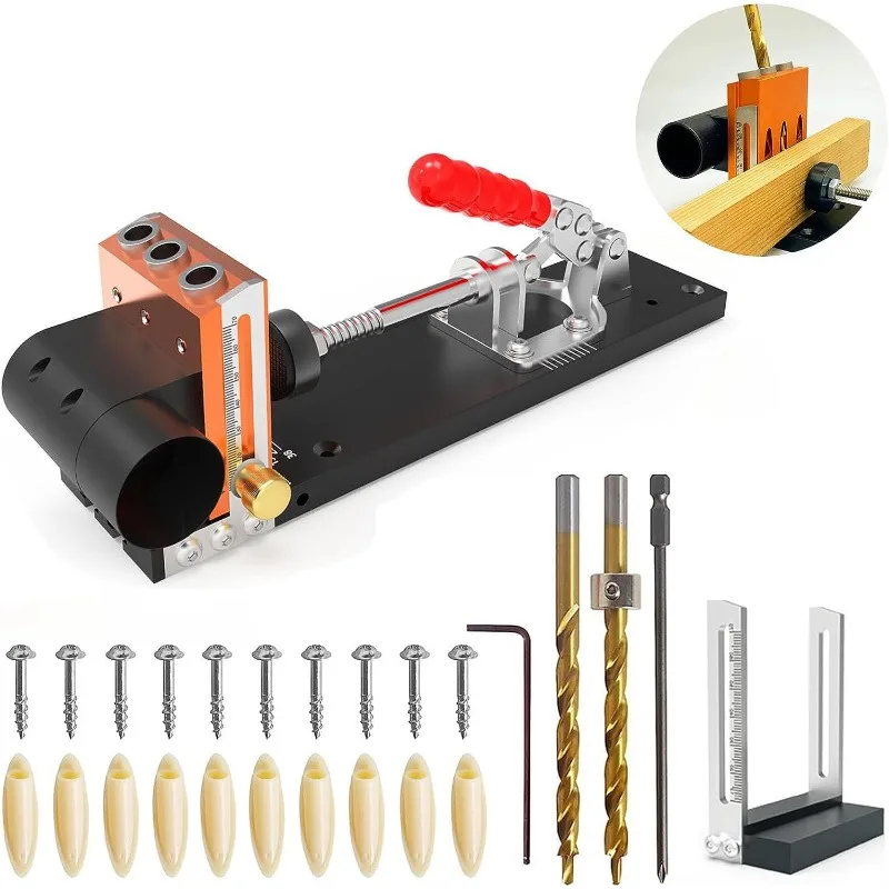 Woodworking Slant Hole Positioner, Woodworking Slant Positioner Slant Positioner Pocket Hole Jig Kit
Woodworking Slant Hole Positioner, Woodworking Slant Positioner Slant Positioner Pocket Hole Jig Kit