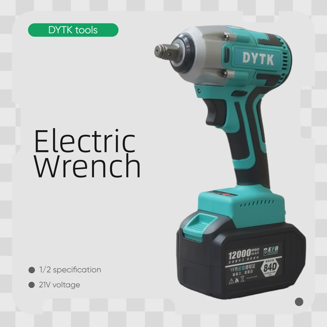 DYTK Brushless Cordless Electric Wrench 1/2 Car Truck Repair Screwdriver Impact Drill Rechargable 18V Battery Power Tools
DYTK Brushless Cordless Electric Wrench 1/2 Car Truck Repair Screwdriver Impact Drill Rechargable 18V Battery Power Tools