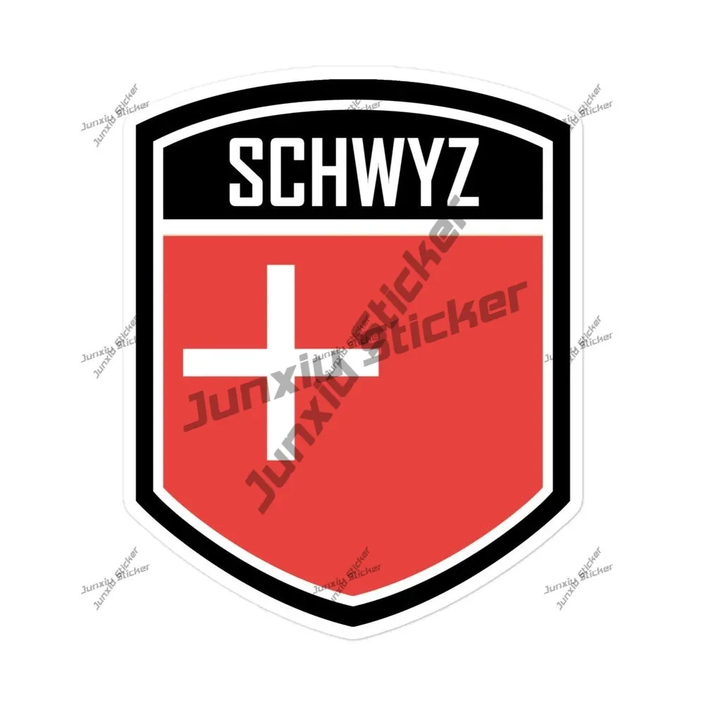Personality Canton Of Schwyz Switzerland Flag Emblem Vinyl Stickers Car Decoration For Bumper Bodywork Windshield Motorhome Suv
Personality Canton Of Schwyz Switzerland Flag Emblem Vinyl Stickers Car Decoration For Bumper Bodywork Windshield Motorhome Suv