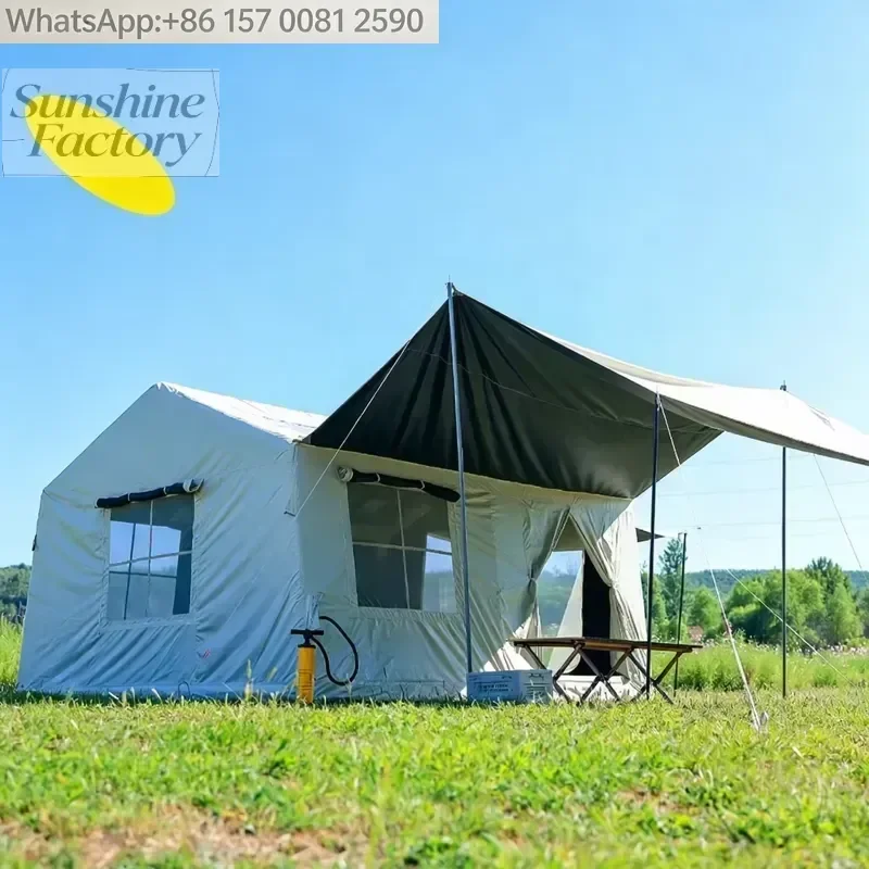 Best Price Sturdy Floor Reinforced Beads 150D Oxford Fabric Inflatable Cabin Tent with Stove Jack for Cold Weather
Best Price Sturdy Floor Reinforced Beads 150D Oxford Fabric Inflatable Cabin Tent with Stove Jack for Cold Weather