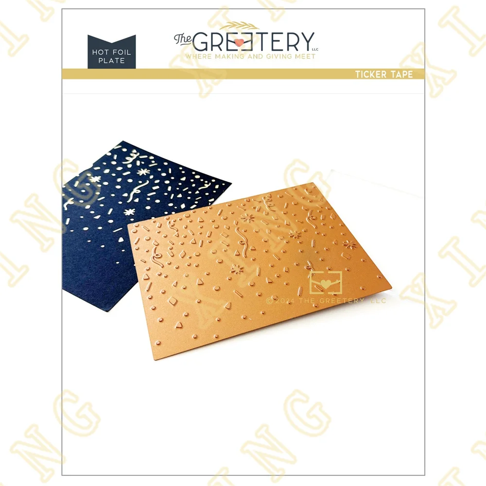 Ticker Tape Solid Hot Foil Plate Scrapbook Diary Decoration Stencil Embossing Template Diy Greeting Card Handmade
Ticker Tape Solid Hot Foil Plate Scrapbook Diary Decoration Stencil Embossing Template Diy Greeting Card Handmade