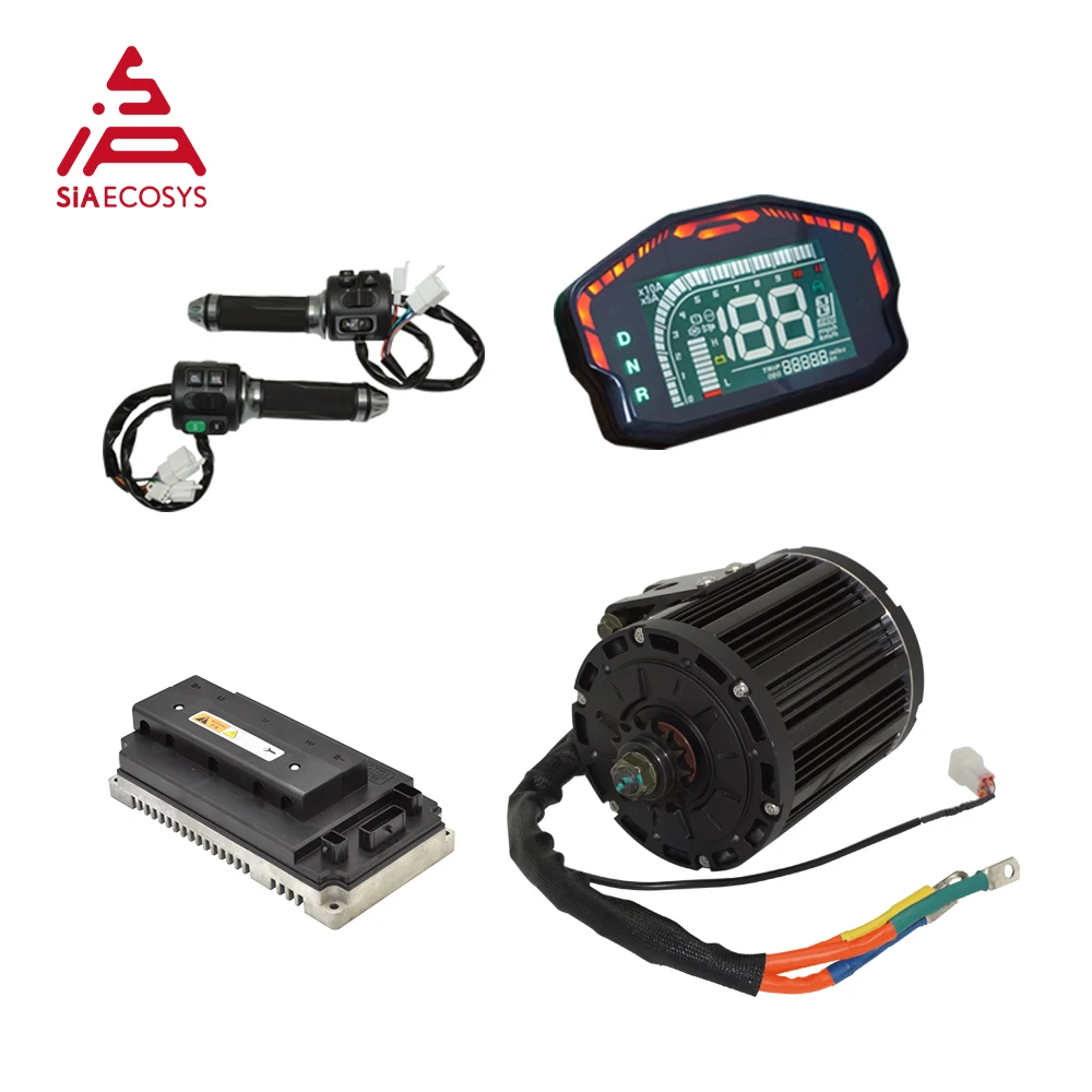 SIAECOSYS/QSMOTOR 138 4000W Rated 72V 100KPH 7500w Continous with EM150SP Controller Mid Drive Motor Power Train Kits
SIAECOSYS/QSMOTOR 138 4000W Rated 72V 100KPH 7500w Continous with EM150SP Controller Mid Drive Motor Power Train Kits