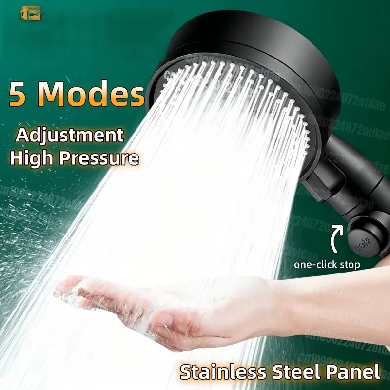 Shower Head 5 Modes Water Saving Adjustable High Pressure Showerhead Handheld Spray Hangable Bathroom Accessories 2026shower hea
Shower Head 5 Modes Water Saving Adjustable High Pressure Showerhead Handheld Spray Hangable Bathroom Accessories 2026shower hea