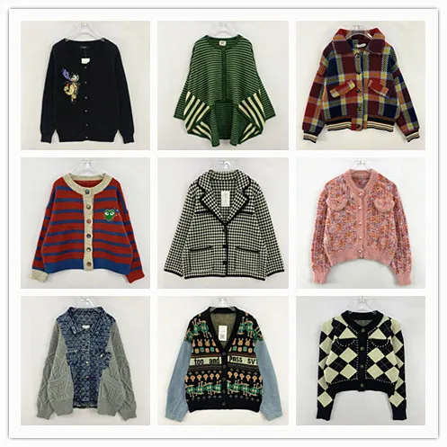 Retro V-Neck Knitted Cardigan Thickened Autumn Winter Women's Sweater Stripe Pattern Sweet Style Loose Fit Warmth Emitting
Retro V-Neck Knitted Cardigan Thickened Autumn Winter Women's Sweater Stripe Pattern Sweet Style Loose Fit Warmth Emitting