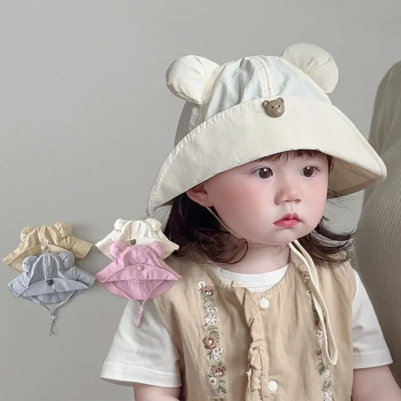 Summer Quick Drying Baby Bucket Hat Cartoon Bear Fisherman Cap for Toddler Boy Girl Cute Adjustable Kids Sun Hat
Summer Quick Drying Baby Bucket Hat Cartoon Bear Fisherman Cap for Toddler Boy Girl Cute Adjustable Kids Sun Hat