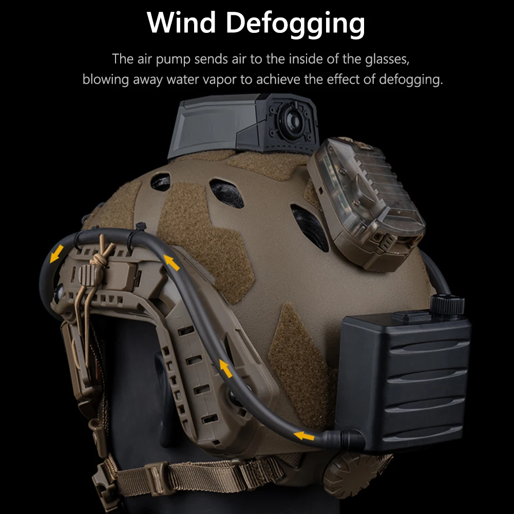 2025 Tactical Goggles Defogger Outdoor Hunting Shooting Goggles AntiFog Unit Adjustable Wind Speed Defogging Fan Kit
2025 Tactical Goggles Defogger Outdoor Hunting Shooting Goggles AntiFog Unit Adjustable Wind Speed Defogging Fan Kit