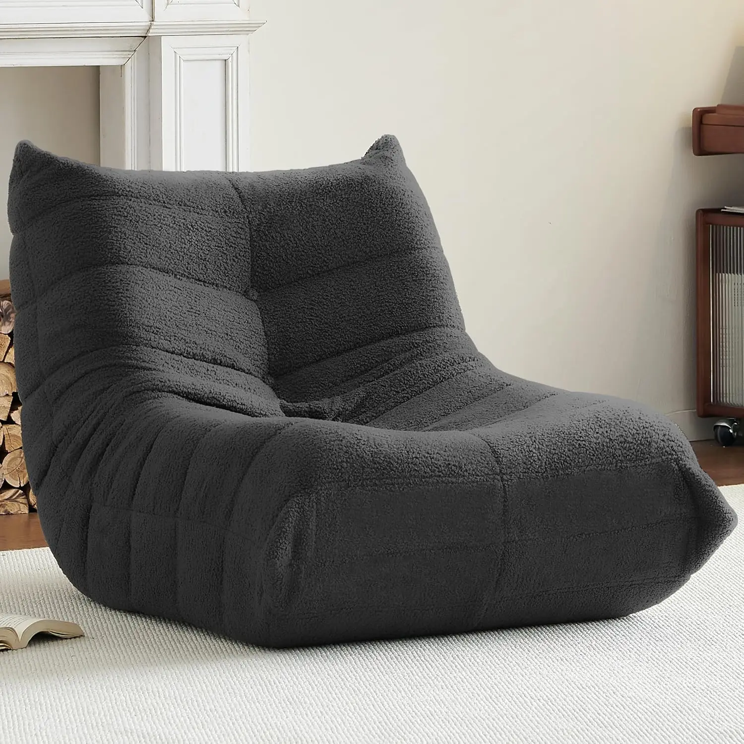 Comfy Bean Bag Chair for Adults Teens Fireside Floor Lounge Chair Soft Teddy High Resilience Memory Foam Bean Bag Couch
Comfy Bean Bag Chair for Adults Teens Fireside Floor Lounge Chair Soft Teddy High Resilience Memory Foam Bean Bag Couch