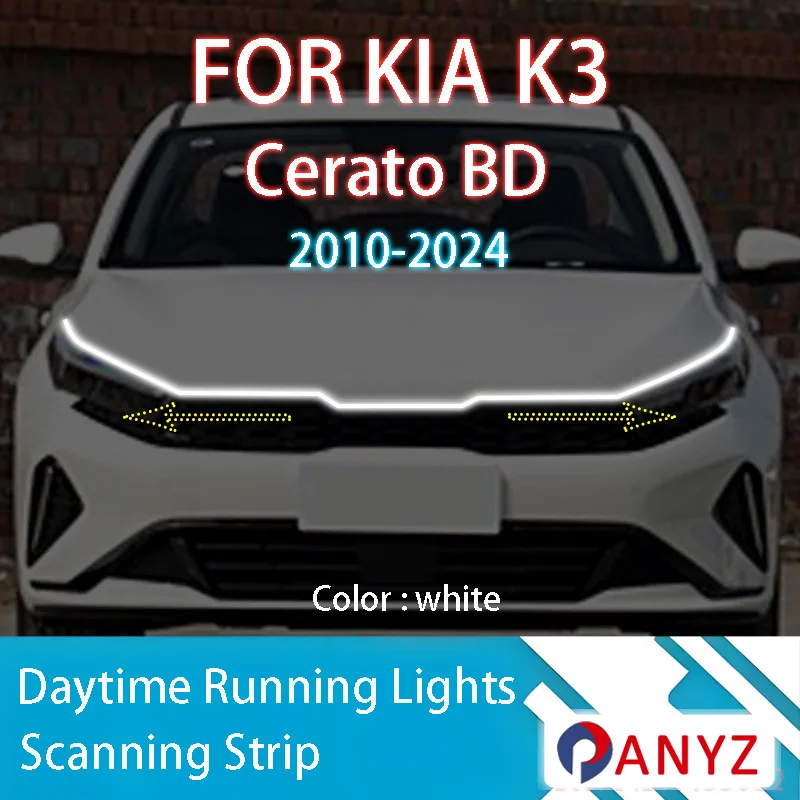 FOR Kia K3 Cerato 2010-2024 New upgrade LED Daytime Running Light Scan Starting Car Hood DRL Guide Decorative Ambient Lamp 12V
FOR Kia K3 Cerato 2010-2024 New upgrade LED Daytime Running Light Scan Starting Car Hood DRL Guide Decorative Ambient Lamp 12V