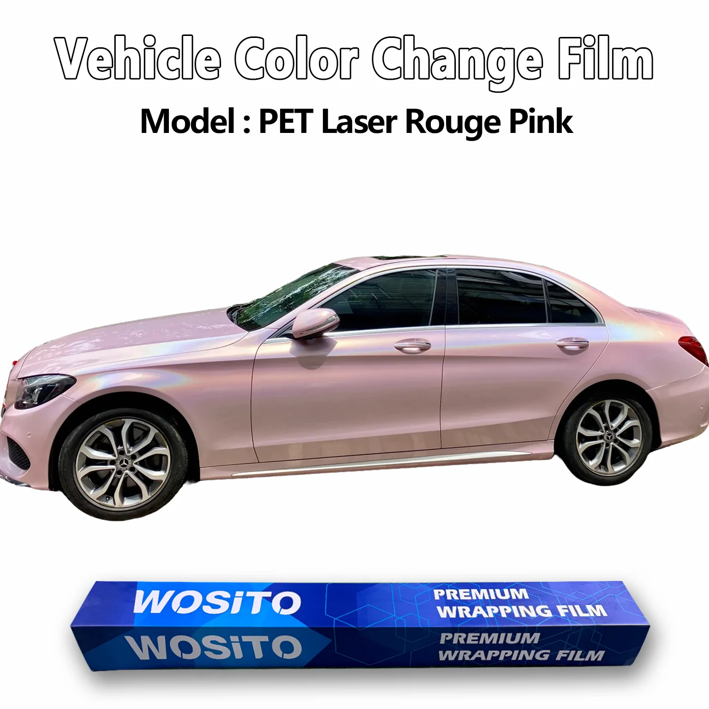 PET Laser Blush Pink Iridescent Car Wrap Film Gloss Vinyl Roll Automotive Color Change Factory Wholesale Supply
PET Laser Blush Pink Iridescent Car Wrap Film Gloss Vinyl Roll Automotive Color Change Factory Wholesale Supply