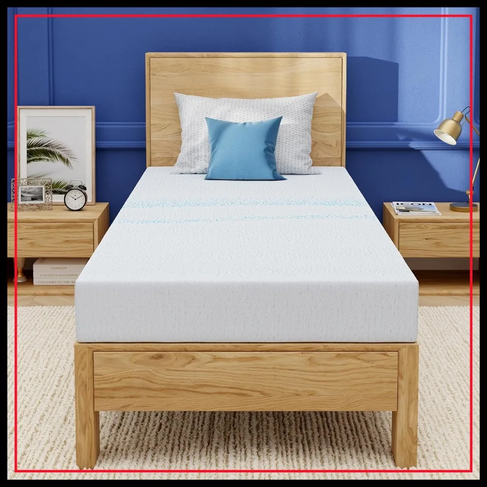 6 Inch Twin Mattress for Kids, Gel Memory Foam with Charcoal, CertiPUR-US Certified, Medium Firm, Bed in a Box, 75x38x6
6 Inch Twin Mattress for Kids, Gel Memory Foam with Charcoal, CertiPUR-US Certified, Medium Firm, Bed in a Box, 75x38x6
