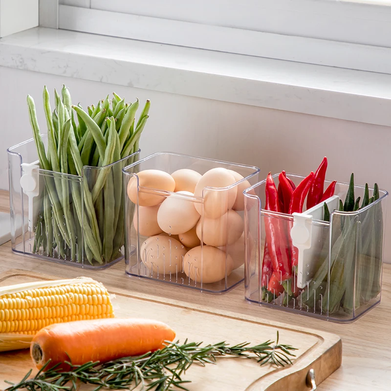 Compartment Storage Container Drain Removable Partition Food Organizer Transparent Storage Box Fridge Crisper BOX
Compartment Storage Container Drain Removable Partition Food Organizer Transparent Storage Box Fridge Crisper BOX