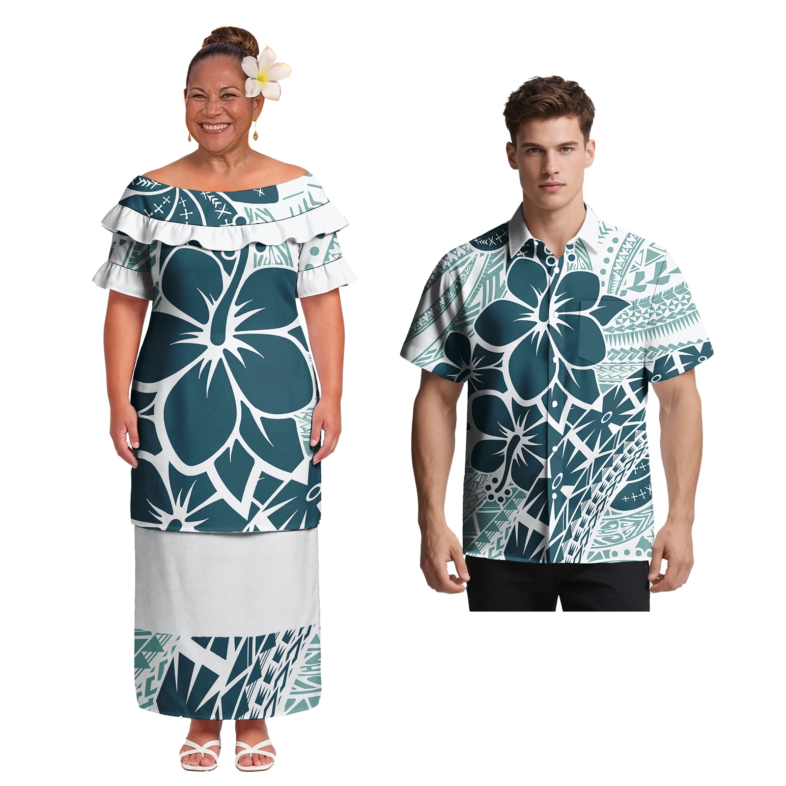 Factory Price Couple Clothes Custom Casual Men Polynesian Style Shirts Elegant Ladies Samoan Puletasi Sweet Couple Match Outfits
Factory Price Couple Clothes Custom Casual Men Polynesian Style Shirts Elegant Ladies Samoan Puletasi Sweet Couple Match Outfits