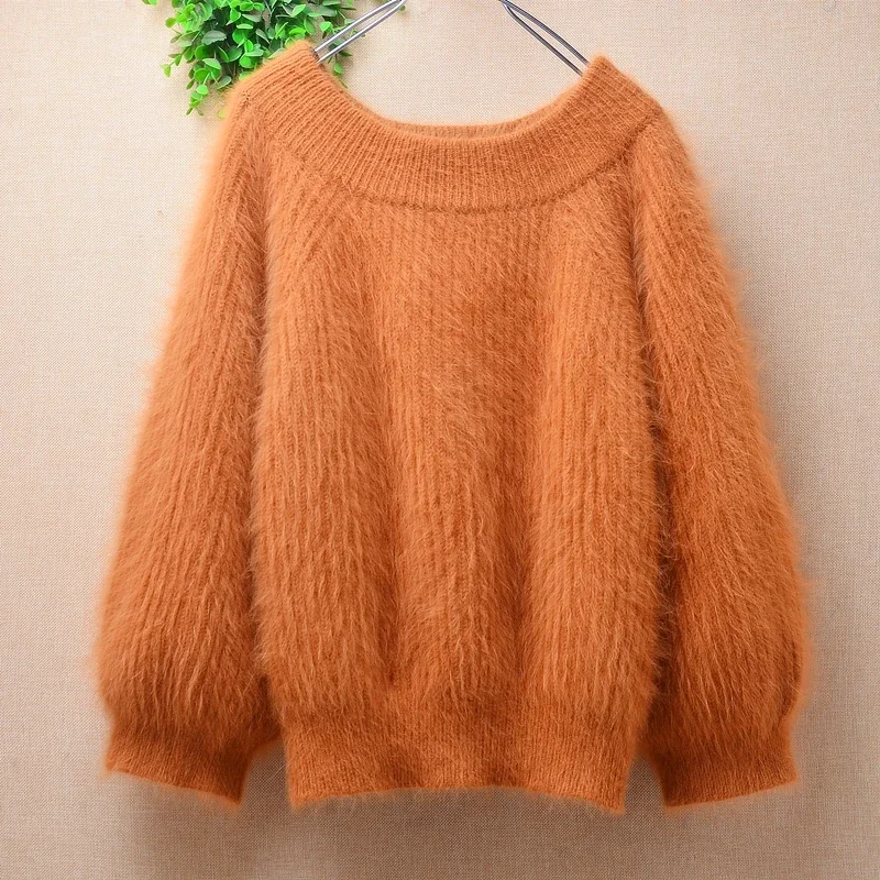 04 Female Women Fall Winter Clothing Thick Warm Hairy Mink Cashmere Knitted Three Quartle Sleeves Loose Pullover Sweater Pull
04 Female Women Fall Winter Clothing Thick Warm Hairy Mink Cashmere Knitted Three Quartle Sleeves Loose Pullover Sweater Pull