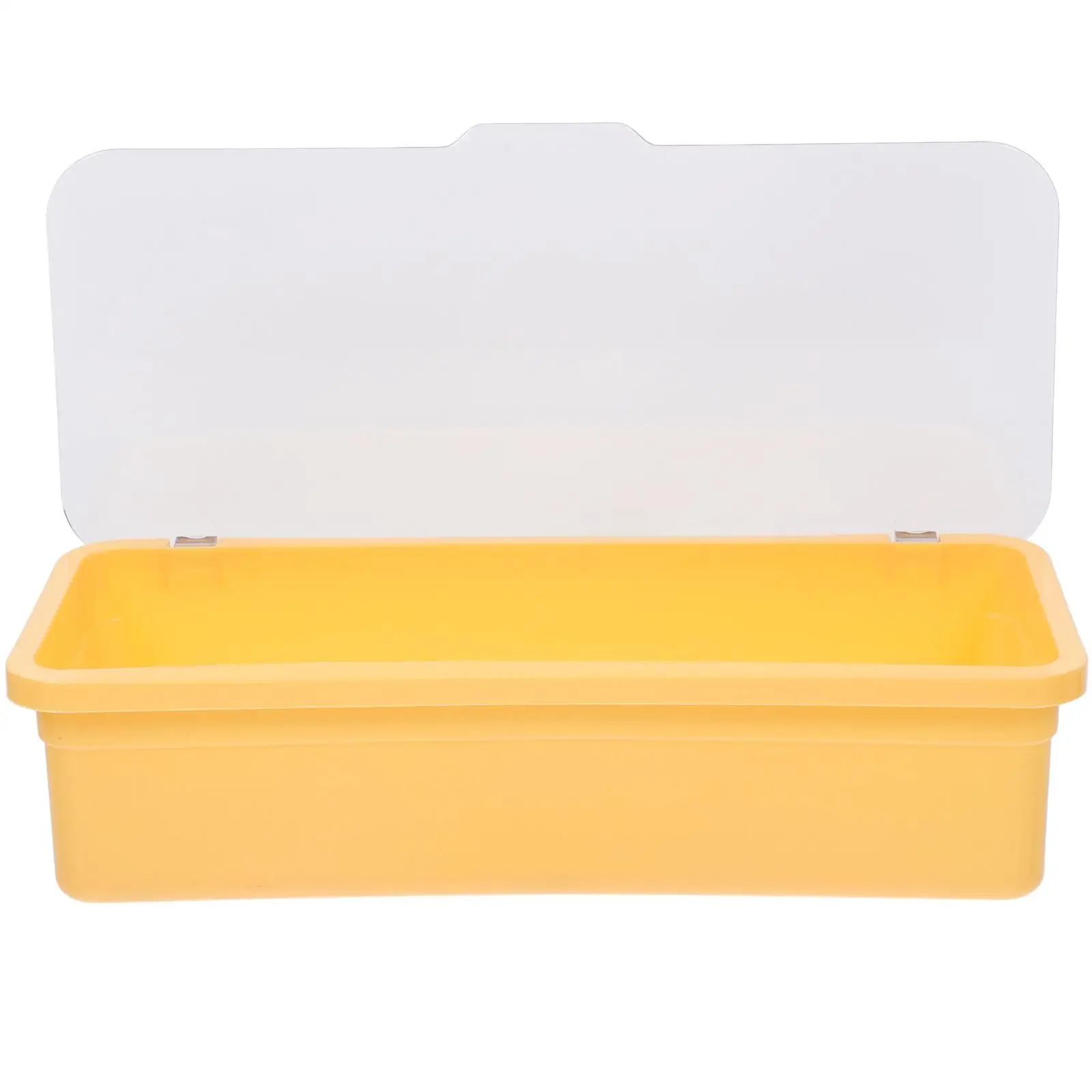 Cutlery Tray Utensil Storage Organizer Silverware Box with Lid Kitchen Chopsticks Case Yellow PP Material
Cutlery Tray Utensil Storage Organizer Silverware Box with Lid Kitchen Chopsticks Case Yellow PP Material