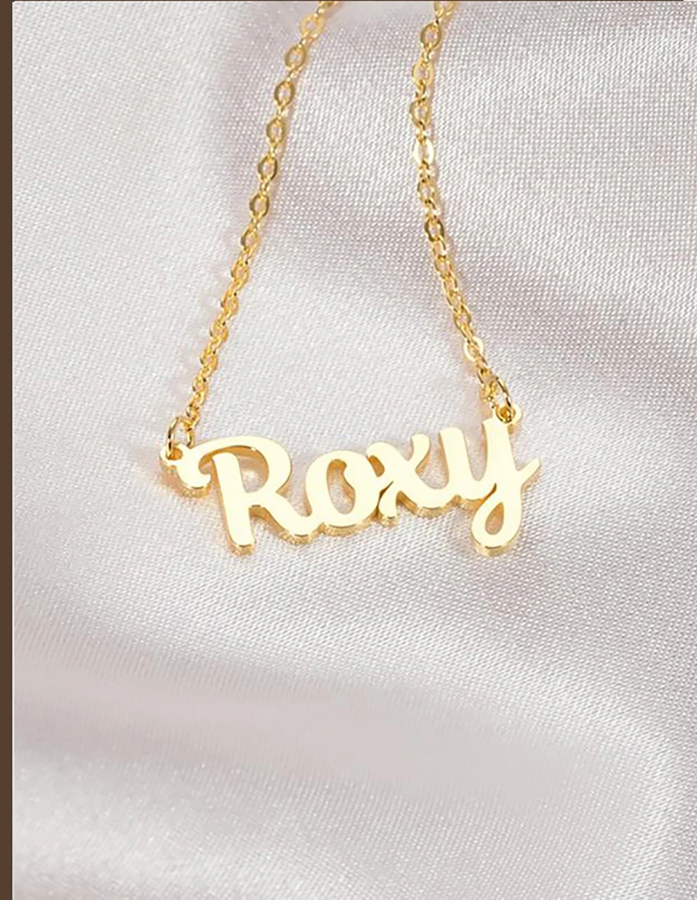 Custom Name Necklace For Women Girl Cute Font Nameplate Necklaces Stainless Steel Gold Color Jewelry Birthday Gift
Custom Name Necklace For Women Girl Cute Font Nameplate Necklaces Stainless Steel Gold Color Jewelry Birthday Gift