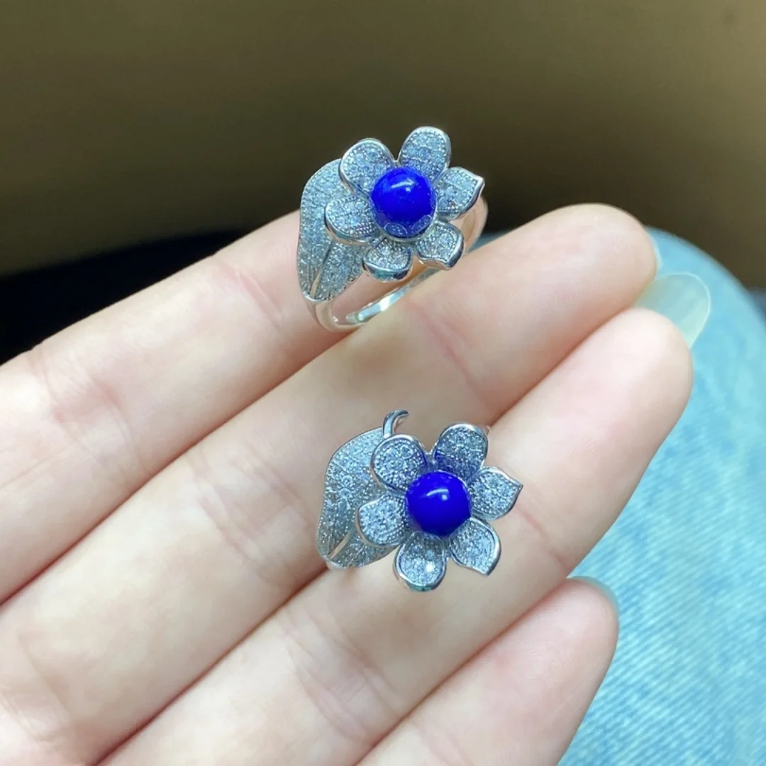 1 Pc Fengbaowu Natural Lapis Lazuli Ring 6MM Round Cabochon 925 Sterling Silver Reiki Healing Stone Fashion Jewelry Gift
1 Pc Fengbaowu Natural Lapis Lazuli Ring 6MM Round Cabochon 925 Sterling Silver Reiki Healing Stone Fashion Jewelry Gift