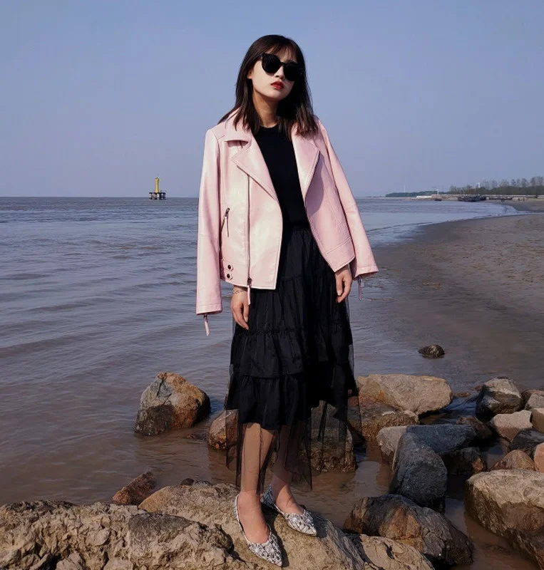 2023 Genuine Leather Jacket Women Short Streetwear Motorcycle Biker Jackets Korean Sheepskin Coat Spring Autumn Clothes 2021
2023 Genuine Leather Jacket Women Short Streetwear Motorcycle Biker Jackets Korean Sheepskin Coat Spring Autumn Clothes 2021