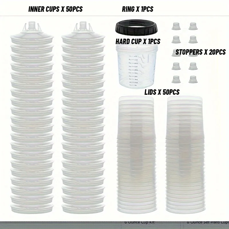50PCS 180/400/600/800ML Disposable Paint Cup Spray Gun Cup Paint Mixing Tank Type H/O Quick Disposable Cup Spray Gun
50PCS 180/400/600/800ML Disposable Paint Cup Spray Gun Cup Paint Mixing Tank Type H/O Quick Disposable Cup Spray Gun