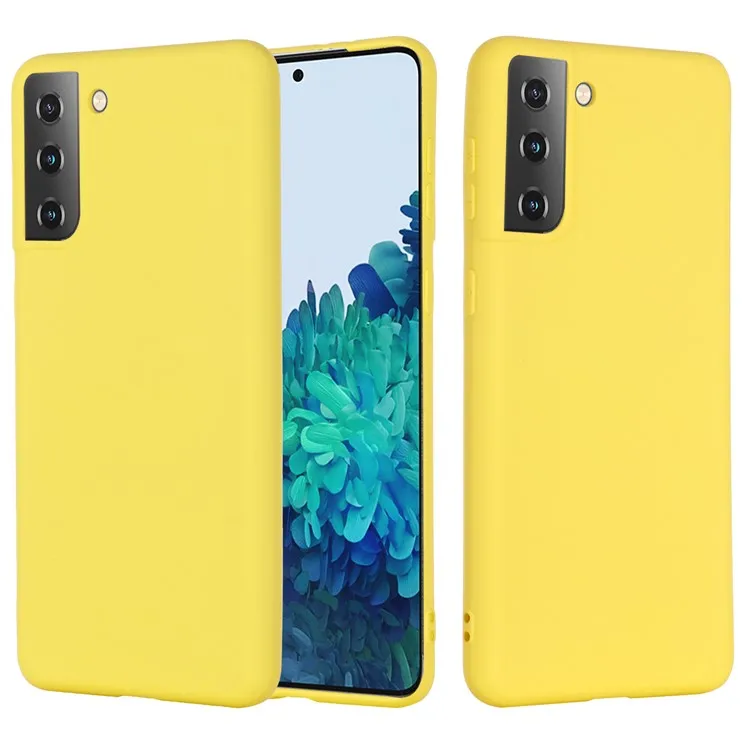 For Samsung Galaxy S21 4G/5G Shockproof Soft Liquid Silicone Phone Case Mobile Phone Covering Shell - Yellow
For Samsung Galaxy S21 4G/5G Shockproof Soft Liquid Silicone Phone Case Mobile Phone Covering Shell - Yellow