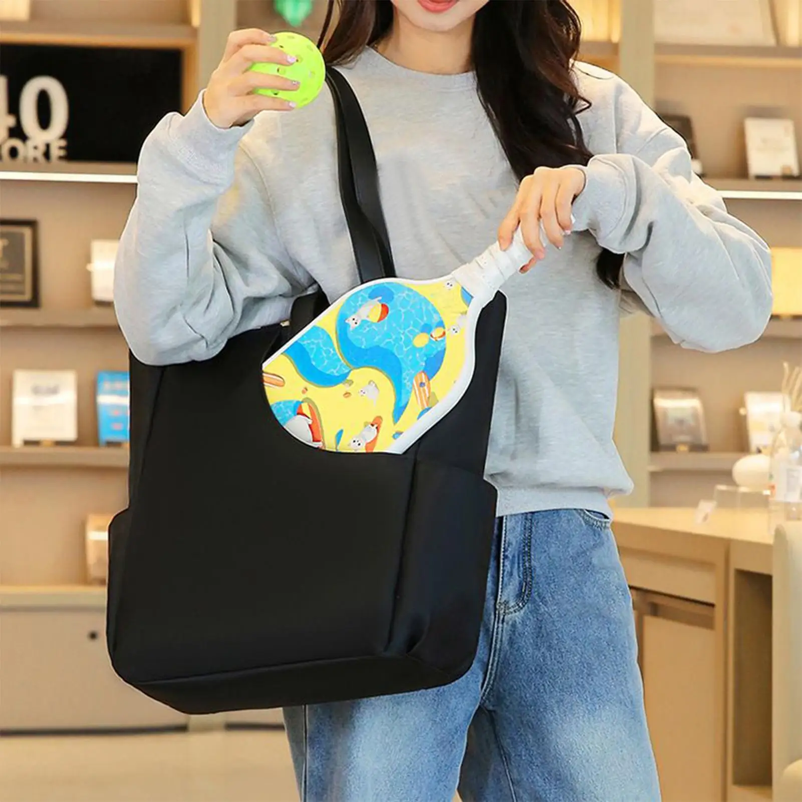 Pickleball Bags For Women Large Capacity Oxford Sport Handbag Tote Bags For Women For Grocery Shopping Gym Beach Holiday
Pickleball Bags For Women Large Capacity Oxford Sport Handbag Tote Bags For Women For Grocery Shopping Gym Beach Holiday