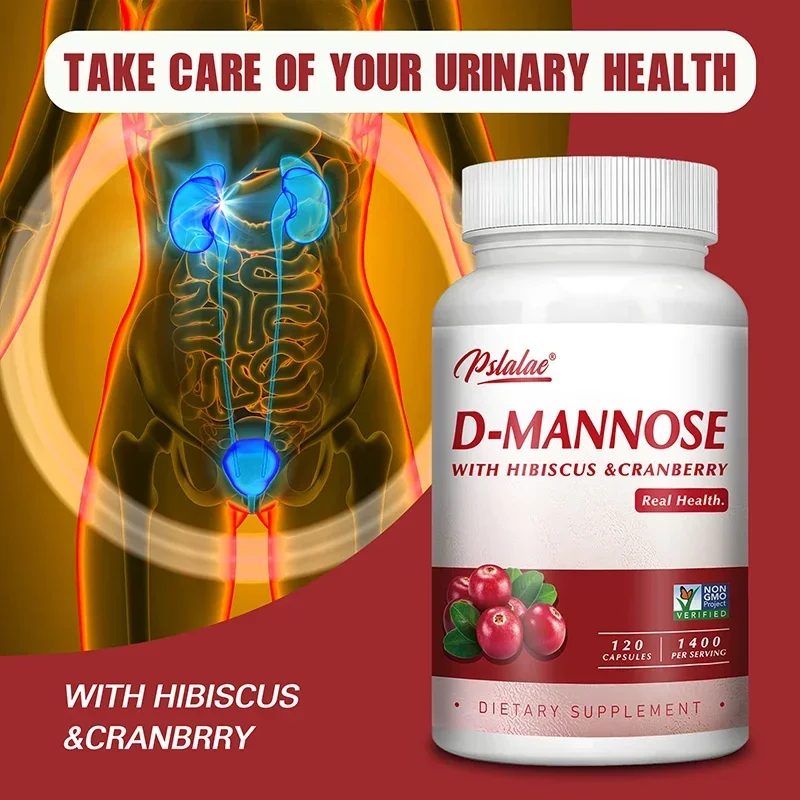 D-Mannose Capsules - Support Urinary Tract and Bladder Health, Reduce Urinary Tract Infections, Boosts Immunity - with Cranberry
D-Mannose Capsules - Support Urinary Tract and Bladder Health, Reduce Urinary Tract Infections, Boosts Immunity - with Cranberry