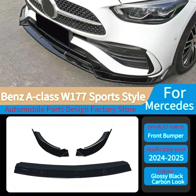 3 шт. автомобильный передний бампер, разделитель губ, диффузор, спойлер, комплект кузова, тюнинг для Mercedes Benz A-class W177 2024-2025, спортивный стиль
3 шт. автомобильный передний бампер, разделитель губ, диффузор, спойлер, комплект кузова, тюнинг для Mercedes Benz A-class W177 2024-2025, спортивный стиль