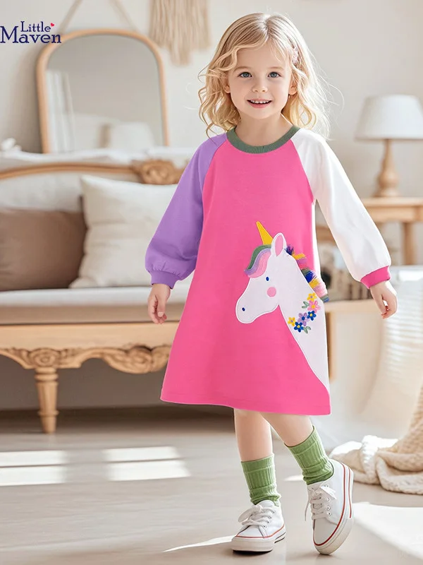 Little Maven Cotton Long Sve Cartoon Girls Dr Children's Clothing Soft Cotton Dr for Autumn Season Kids Faion
Little Maven Cotton Long Sve Cartoon Girls Dr Children's Clothing Soft Cotton Dr for Autumn Season Kids Faion
