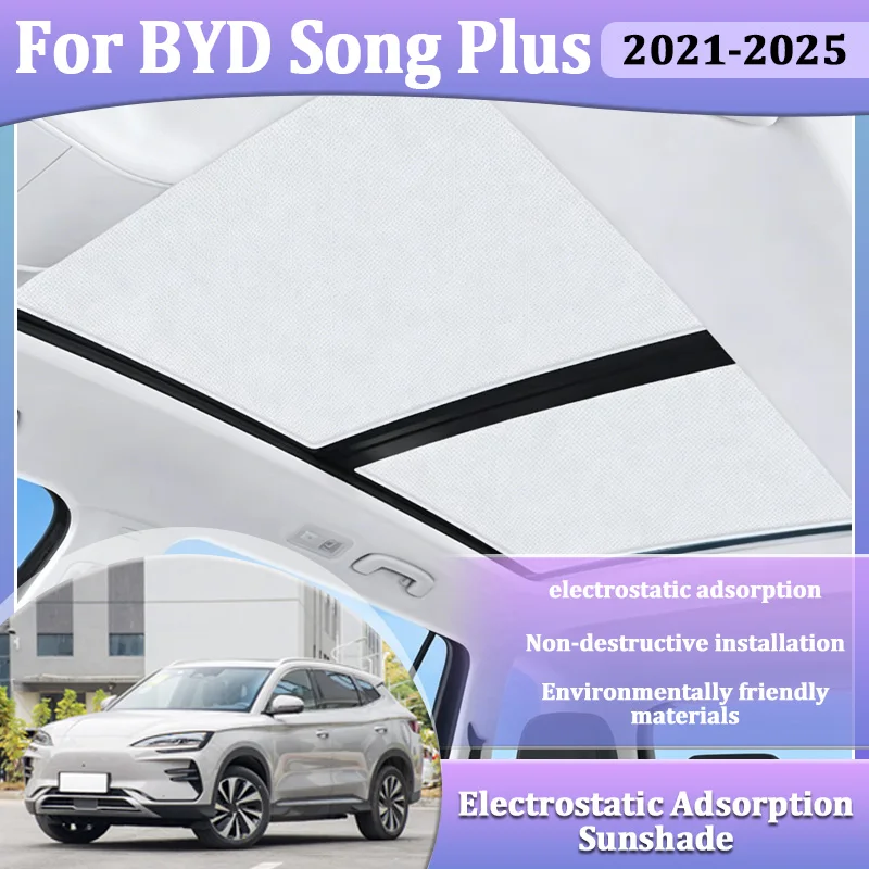 For BYD Song Plus 2025 Accessories DMI EV Seal U Sealion 6 2024~2021 Car Electrostatic Cling Sunshade Static Sunroof Sun Shades
For BYD Song Plus 2025 Accessories DMI EV Seal U Sealion 6 2024~2021 Car Electrostatic Cling Sunshade Static Sunroof Sun Shades