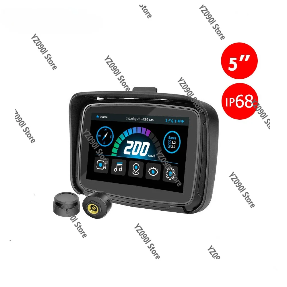 5 Inch Motorcycle Intelligent Navigator, Wireless Interconnection Support CarPlay AiPlay Mirror Link
5 Inch Motorcycle Intelligent Navigator, Wireless Interconnection Support CarPlay AiPlay Mirror Link
