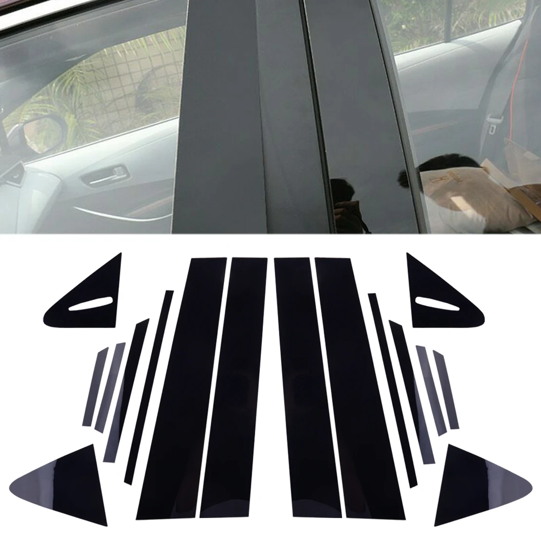 1 Set Black Car Door Window B Pillar Post Cover Trim Sticker Fit for Toyota Corolla Altis 2019 2020 2021
1 Set Black Car Door Window B Pillar Post Cover Trim Sticker Fit for Toyota Corolla Altis 2019 2020 2021