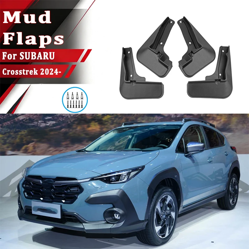 4pcs Car Mud Flaps Fender Trim for SUBARU Crosstrek 2024 Automotive Mudguards, Waterproof, Mud Splashing Prevent Accessories
4pcs Car Mud Flaps Fender Trim for SUBARU Crosstrek 2024 Automotive Mudguards, Waterproof, Mud Splashing Prevent Accessories