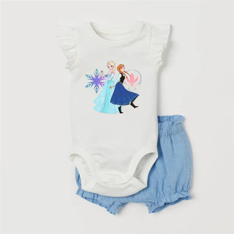 Cartoon Newborn Baby Bodysuit Suit Summer Cotton Elsa and Anna Minnie Mouse Printed Jumpsuit + Shorts 3-24M Infant Girl Clothes 
Cartoon Newborn Baby Bodysuit Suit Summer Cotton Elsa and Anna Minnie Mouse Printed Jumpsuit + Shorts 3-24M Infant Girl Clothes